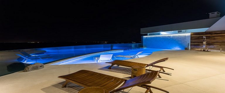decoração para piscina