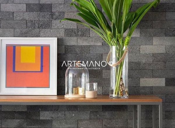 pedra de lava vulcanica hitam artemano uma otima opcao para revestir areas internas