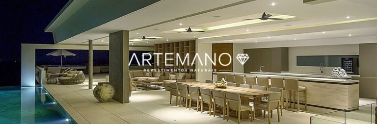revestimento vulcanico na decoracao