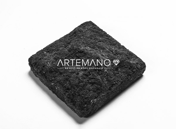 pedra hitam bruta revestimento para espelho dagua artemano