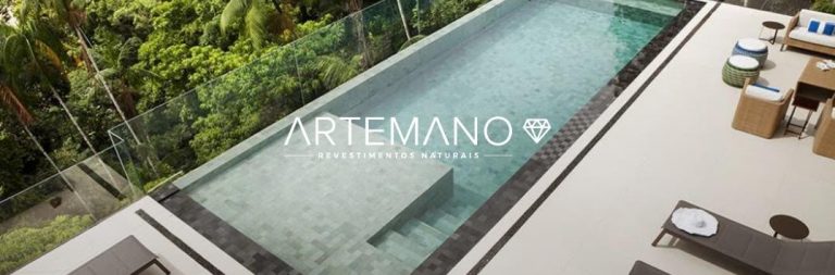 pedras hijau e hitam artemano em projeto para piscina