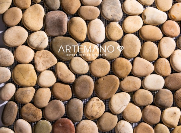 seixo telado bege artemano revestimentos naturais