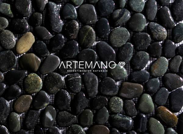 seixo telado preto artemano revestimentos naturais