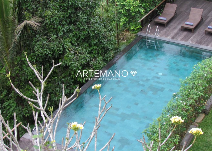 revestimento natural para piscina Artemano